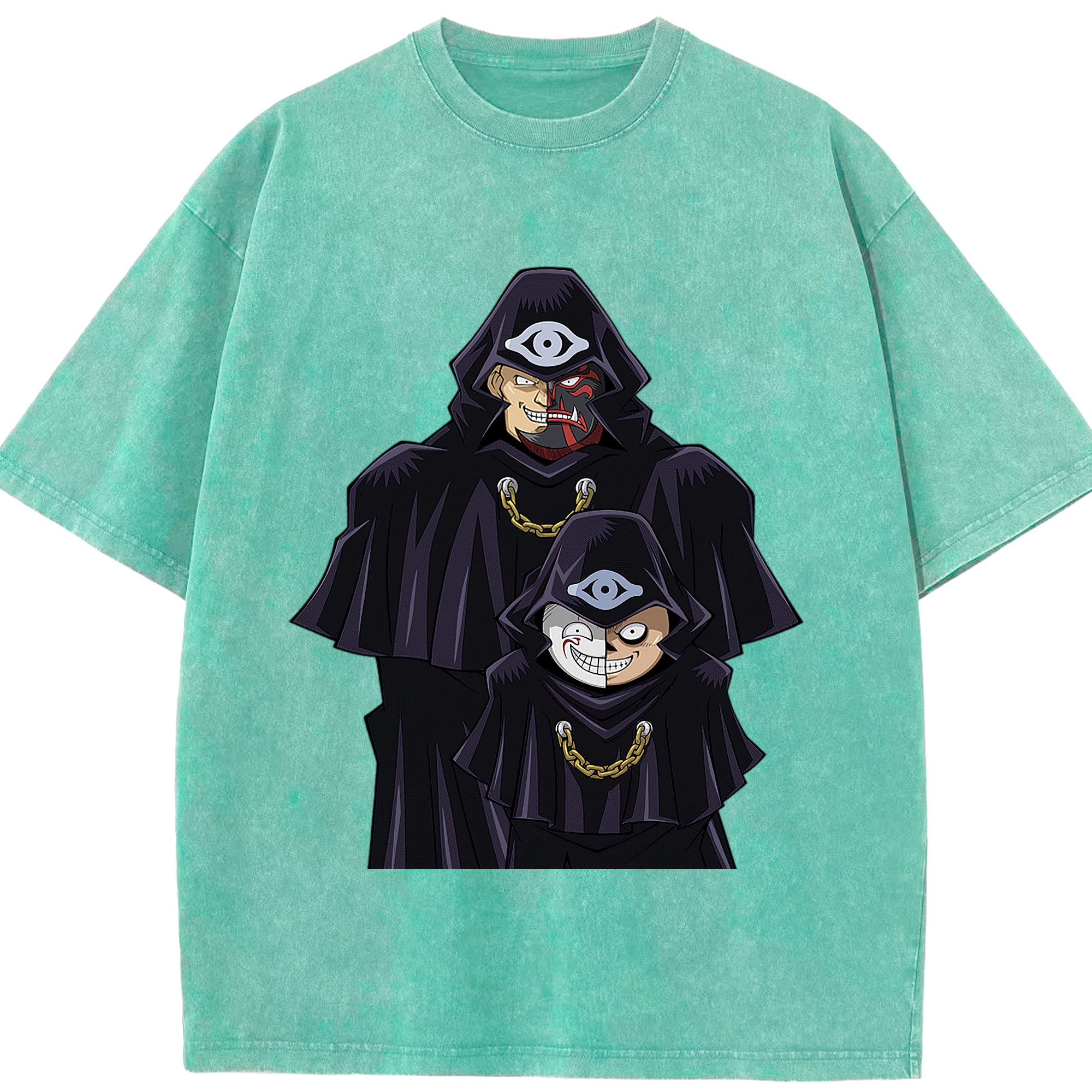 （画像用） 遊☆戯☆王 Yu-Gi-Oh! 綿100% ヴィンテージ風 半袖Tシャツ（フロントプリント）